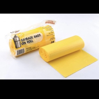 KITCHEN Neat Garbage Bag on Roll ถุงขยะสีเหลือง ขนาด 24*28 นิ้ว