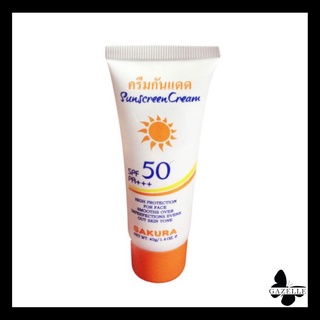 SAKURA SUNSCREEN CREAM SPF50++[ 40g.]