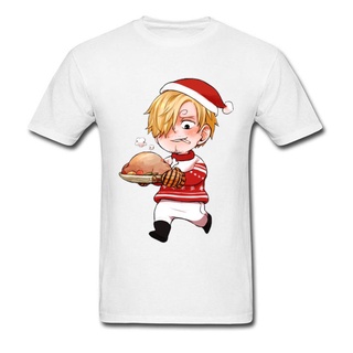 💙DRG💙Men T Shirt Zoro Luffy Sanji Straw Hat Family Christmas T-shirt Brand New One Piece Xmas Series Gift Tshirt Santa