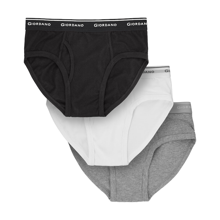 กางเกงใน Giordano Men Underwear (6ตัว) กางเกงในผ้าฝ้าย ผ้านิ่ม กางเกงในผู้ชาย แบรนด์แท้ เนื้อผ้าฝ้ายระบายอากาศดี