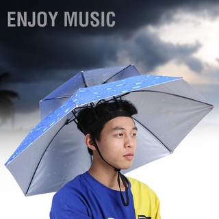 Enjoy Music 77ซม.ร่มพับกันแดดกันลมสําหรับติดตกแต่งหมวก