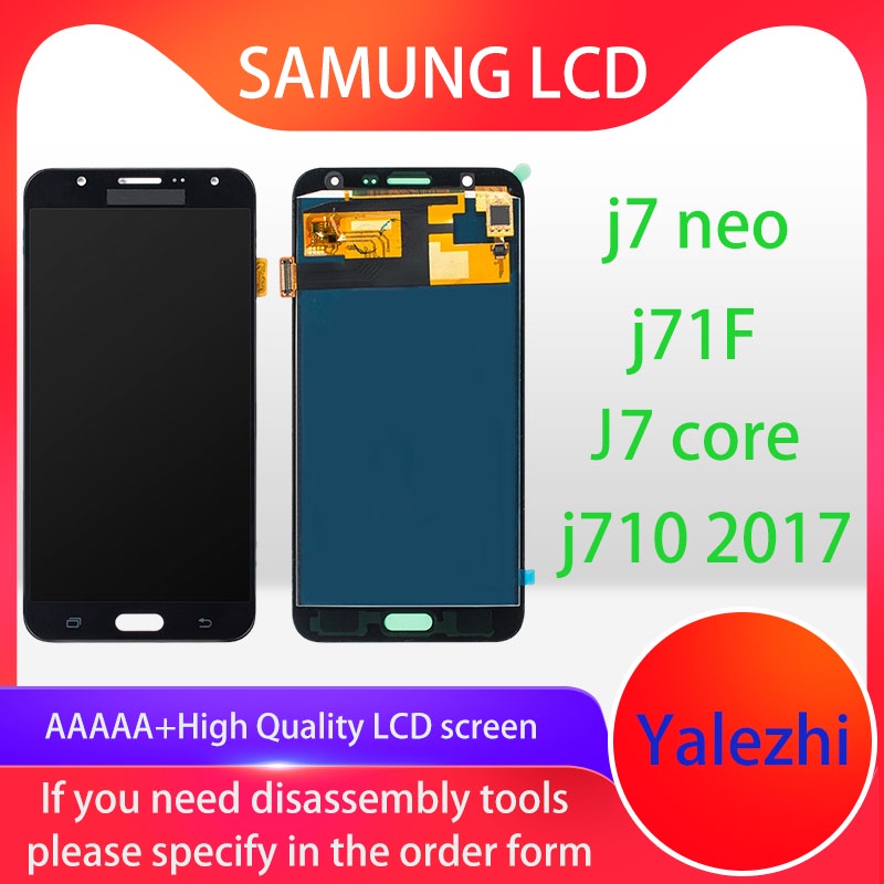 สําหรับ samsung galaxy j7 neo/ J701 2017/ J701F/ J7 core LCD คุณภาพสูง LCD + หน้าจอสัมผัส