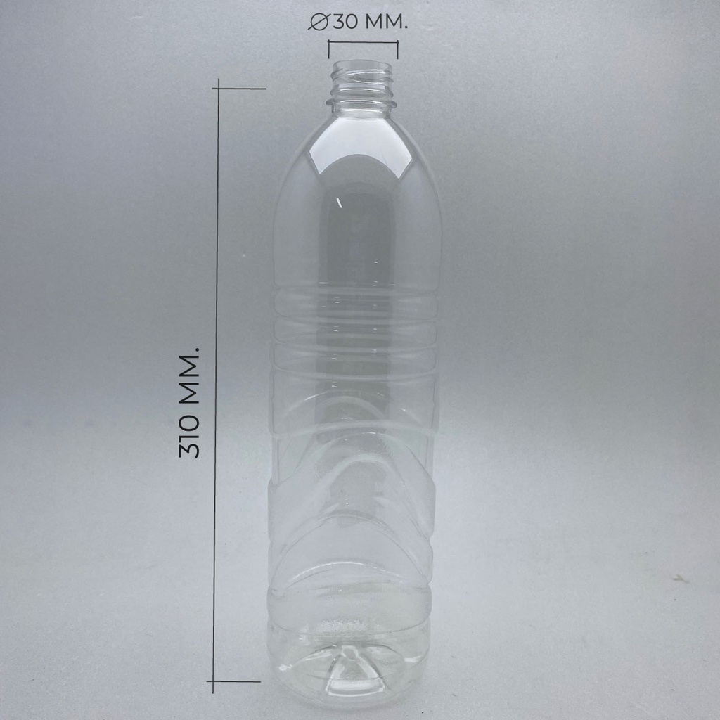 [แพค 20/40 ขวด] ขวดพลาสติกPET 1500ml. พร้อมฝา ทรงกลมมีลอน *รบกวน1ออเดอร์ต่อ1แพค* ราคา ถูกที่สุด ดีลบีเคเค แกลเลอรีภาพที่ 2