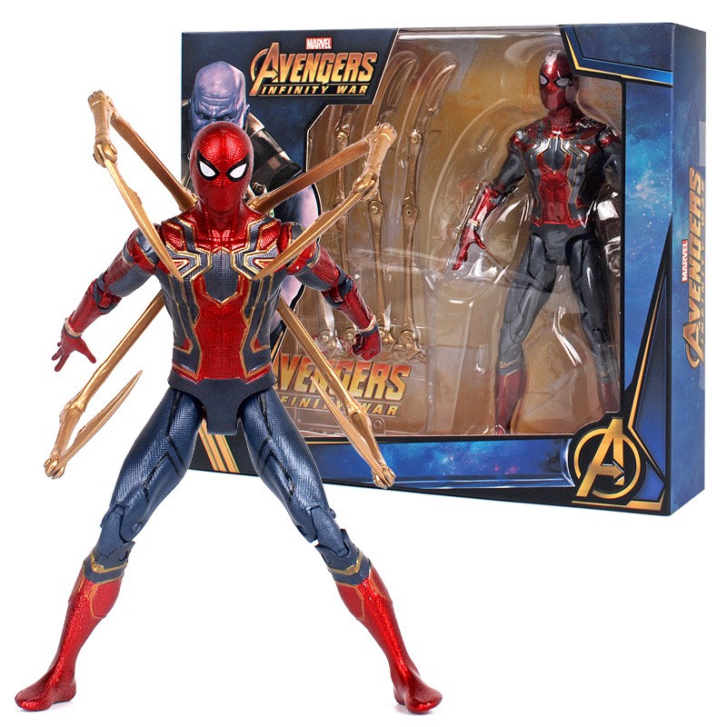 ฟิกเกอร์ model Original Marvel Avengers Infinity War Spiderman Battle Suit Action Figure toys