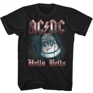 แขนสั้นcrew neckขายดี เสื้อยืดลําลอง แขนสั้น คอกลม พิมพ์ลาย ACDC Hells Bells สําหรับผู้ชาย OFhhpc51PJcjde88S-XXXXL