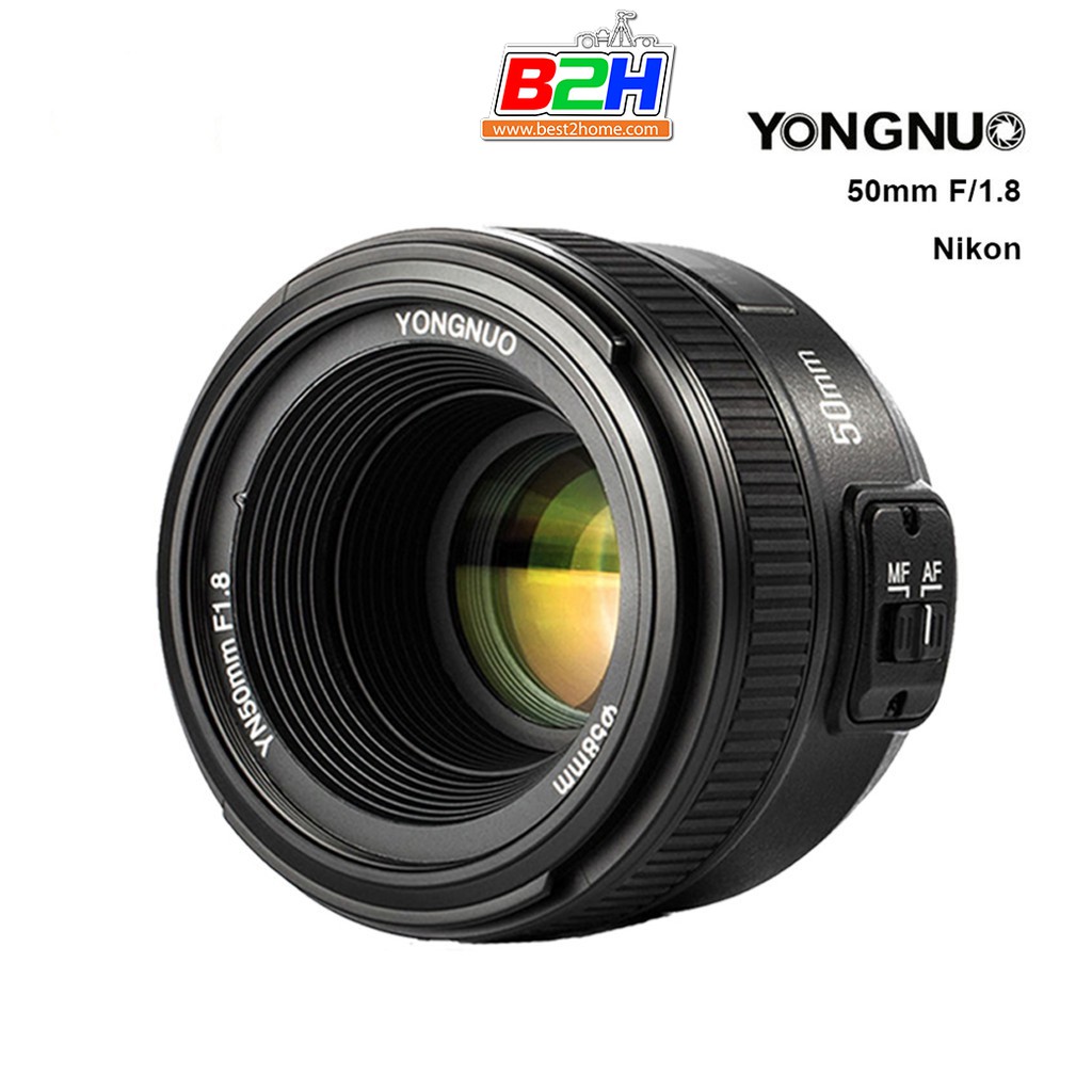 LENS YONGNUO YN 50mm f/1.8 for Nikon F-Mount รับประกัน 1 ปี