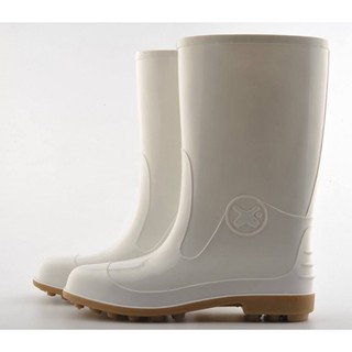 BOWLING (โบว์ลิ่ง) B4250 RUBBER BOOTS WHITE 12" SIZE 10