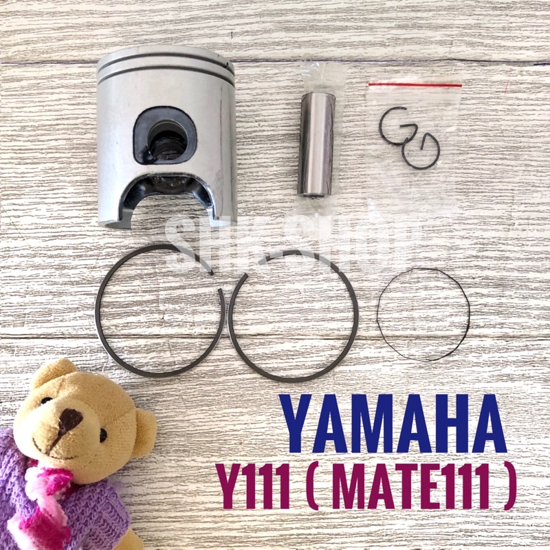 ลูกสูบ + แหวน + สลัก + กิฟล็อก YAMAHA Y111 ( mate111 ) , ยามาฮ่า วาย111 ( เมท111 )  4NR