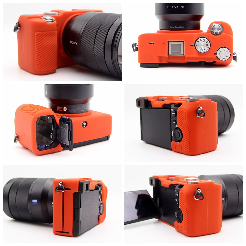 A7C เคสยางซิลิโคนกันรอยสําหรับ Sony Alpha 7C Ilce - 7C