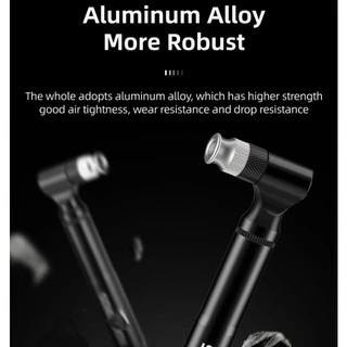 【TH Delivery】ROCKBROS เครื่องปั๊มลมจักรยาน อะลูมิเนียมอัลลอย ขนาดเล็ก 130PSI กันการสึกหรอ แบบพกพา น้ําหนักเบา สําหรับ AV FV