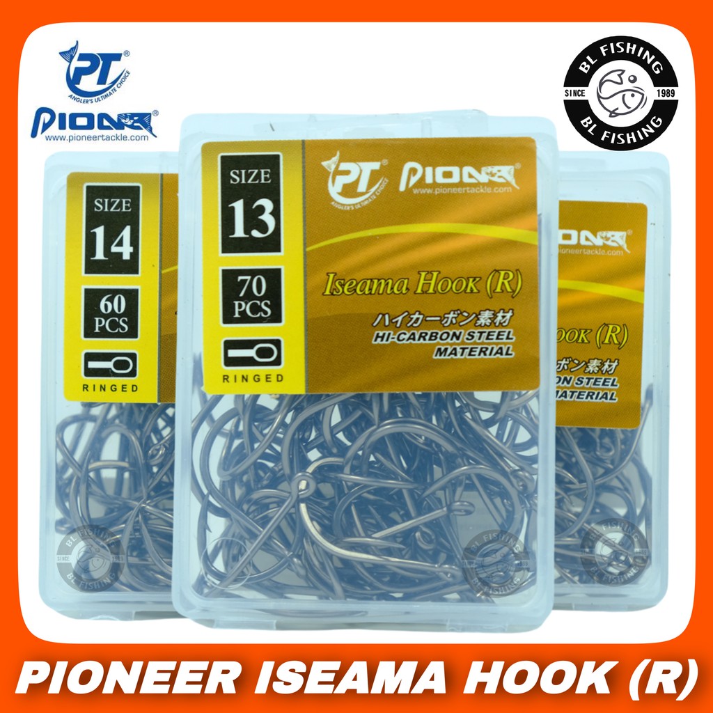 เบ็ดอิเซม่า PIONEER ISEMA HOOK ตูดห่วง ทรงบิด เบ็ดกล่อง