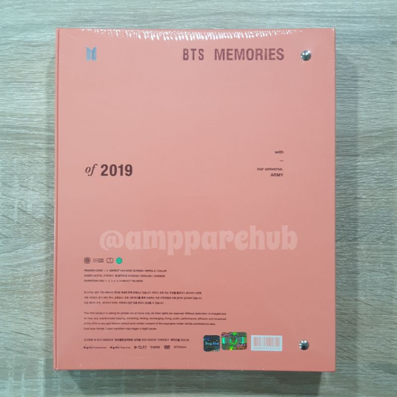 BTS MEMORIES 2019 気がつき DVD