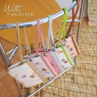 กระเป๋าคล้องมือ กระเป๋าคล้องแขน KEPT Wallet on Shoulder 5 ช่อง คล้องบ่าได้ รวม 15 ลาย พร้อมกล่อง