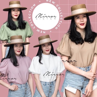 MiRRoRSiSTER’s PuDDinG BLoUSE เสื้อแขนพอง เสื้อแขนกระปุก เสื้อน่ารัก เสื้อสวย เสื้อใส่สบาย เสื้อดูดี