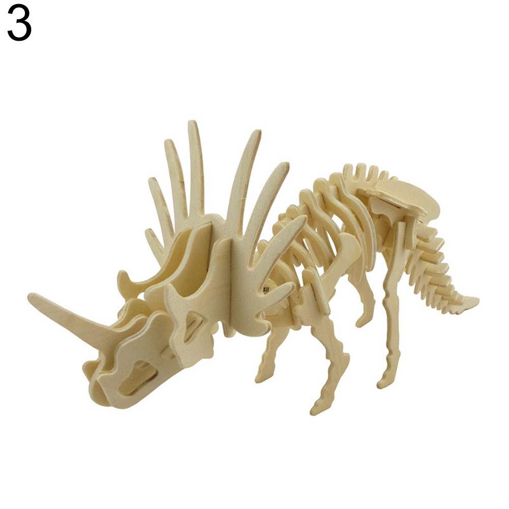DIY plastic simulation skeleton puzzle dinosaur toy kids educational toy H8 