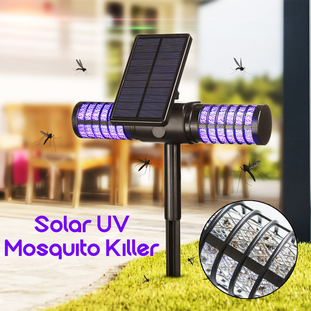 5.5v/1.5w IP65 ไฟดักแมลงกันน ้ ํา Solar/USB ชาร ์ จยุงอัตโนมัติ Ant Fly Bug Lighting เครื ่ องกําจัดยุง UV LED โคมไฟ