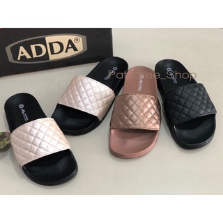 ⭐️พร้อมส่ง⭐️ADDA รุ่น 7AD09-W1 รองเท้าแตะ แบบสวม สีขาว ดำ น้ำตาล ไซส์ 37-40