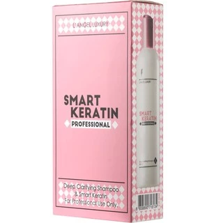 👄L'ANGEL LUXURY SMART KERATIN แอลแองเจล (กล่อง**ชมพู*) ลัคซ์ชูรีย์ สมาร์ท เคราติน langel เคราตินสด บำรุงฟื้นฟูผมแห้งเสีย