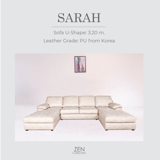 ZEN Collection โซฟาทรงตัวยู SARAH Sofa U-Shape 3.20m. หนัง PU