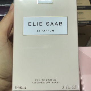 Elie Saab Le Parfum EDP 90ml กล่องซีล  น้าหอม กลิ่นหอมหวานของมวลดอกไม้ขาวอย่างดอกส้มแอฟริกันและมะลิ กับน้ำผึ้ง