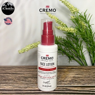 โลชั่นสำหรับผิวหน้าผสมครีมกันแดด Cremo® Face Lotion with Sunscreen Preventative Formula Broad Spectrum SPF 20, 59 ml