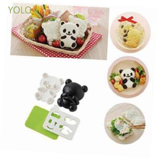 yolo onigiri shaper 1 ชุดอุปกรณ์แม่พิมพ์ตัดลายแพนด้า diy สําหรับใช้ในการทําคุ้กกี้ข้าวปั้น