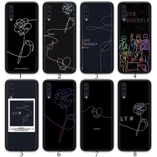 เคสโทรศัพท์มือถือลาย Bts Love Yourself สีดําสําหรับ Samsung A02 M02 A12 A32 A52 A72 4G F62 M62