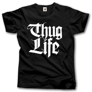 Thug LIFE เสื้อยืดฮิปฮอป แร็ป 2 แพ็กS-5XL