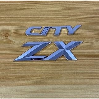 โลโก้ CITY+ZX ติดท้าย Honda ชุด 2 ชิ้น