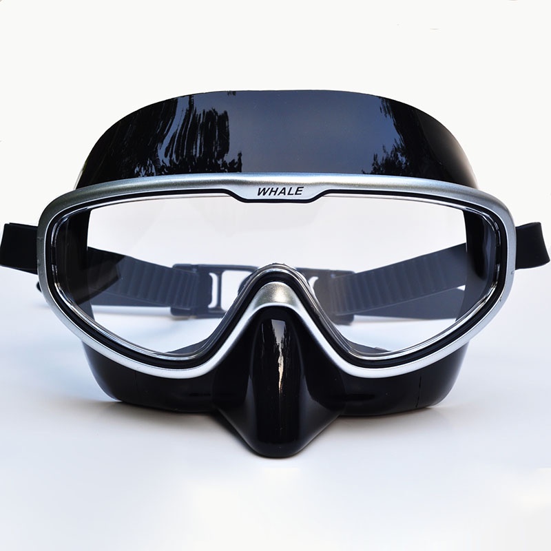 Diving Full Face Clear Lens Anti Fog Scuba Underwater Swimming Glasses ...