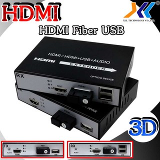 HDMI FIBER EXTENDER มีช่อง USB