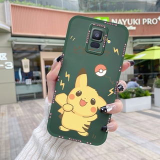 เคสโทรศัพท์มือถือ ซิลิโคน กันกระแทก ลายการ์ตูนปิกาจูน่ารัก สําหรับ Samsung Galaxy A6 2018