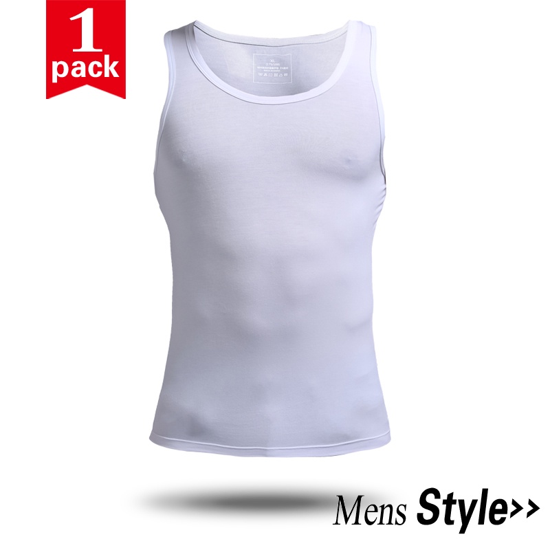 เสื้อกล้าม ทรงสลิมฟิต สีขาว แฟชั่นฤดูร้อน สําหรับผู้ชาย 216