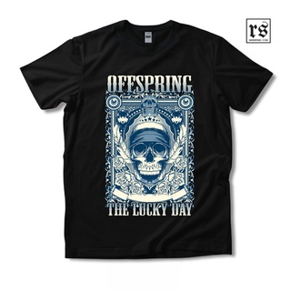 เสื้อผ้าผชเสื้อยืด พิมพ์ลาย Band OFFSPRING THE LUCKY DAY สไตล์พังก์S-5XL