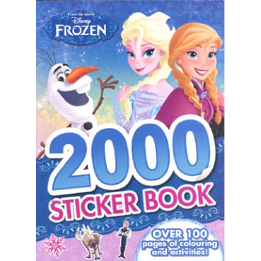 Disney Frozen 2000 Sticker Book หนังสือกิจกรรม ระบายสี สติ๊กเกอร์ ภาษาอังกฤษ 34961 [K2]