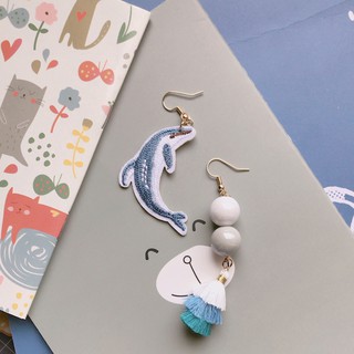 สินค้าใหม่!! ต่างหูโลมา🐬Dolphin Earring