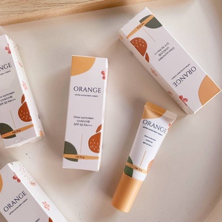 กันแดดส้ม หน้าฉ่ำวาว​ Orange White Sunblock แพคเกจใหม่