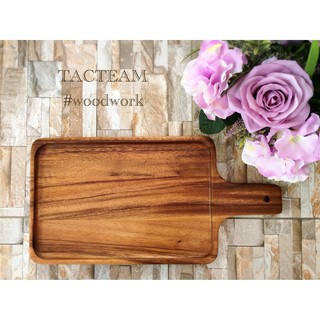 เขียง ถาดอาหาร ไม้จามจุรี เคลือบ food-grade (Size L) ผลิตและจัดจำหน่ายโดย... TACTEAM ‪#‎woodwork‬