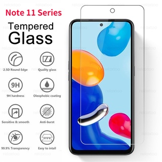 ฟิล์มกระจกนิรภัยกันรอยหน้าจอ แบบใส HD สําหรับ Xiaomi Note 11 Pro 11T 11S Note11 4G 5G 2 ชิ้น