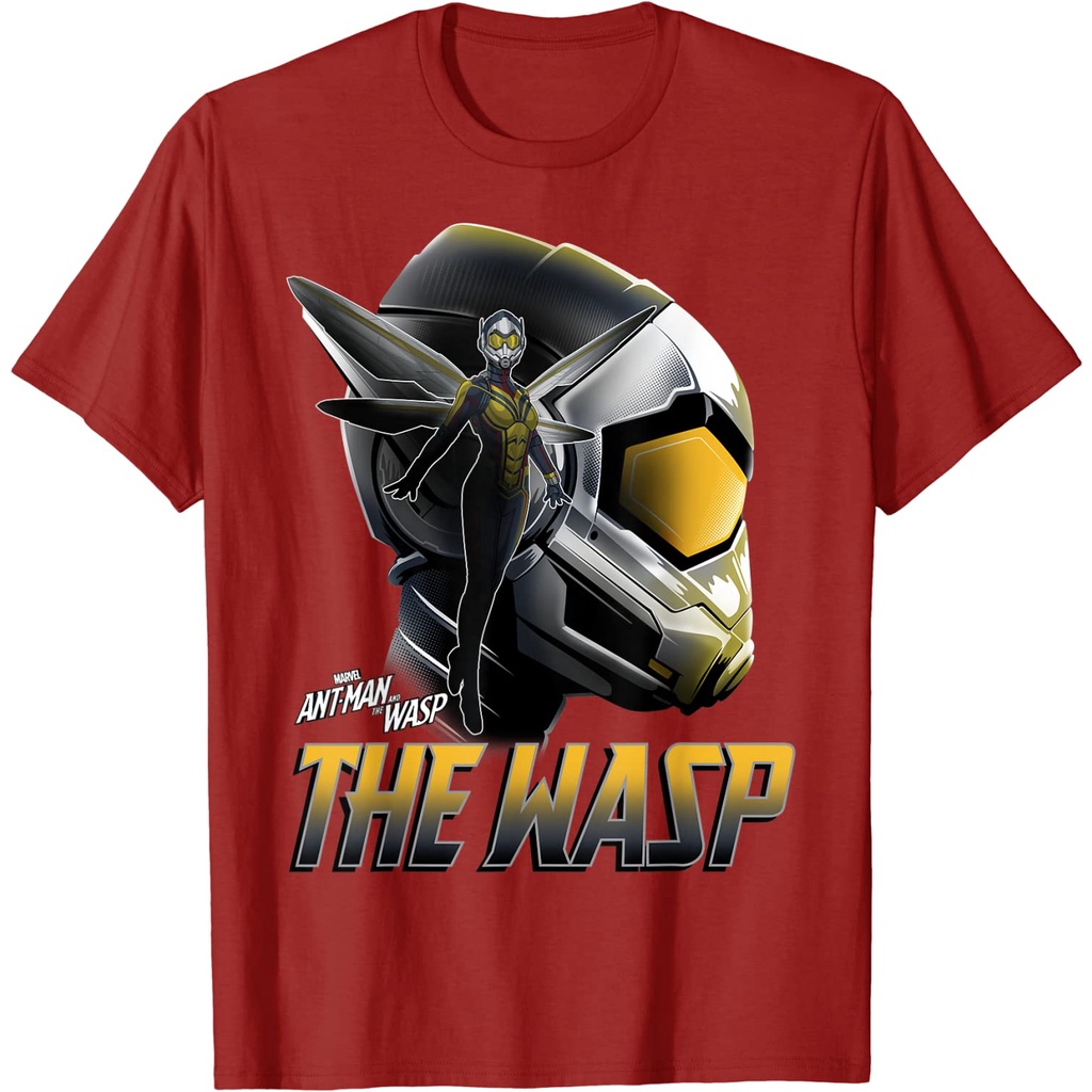 เสื้อยืดผ้าฝ้ายพรีเมี่ยม เสื้อยืด พิมพ์ลายกราฟิก Marvel Ant-Man &amp; The Wasp Hope Dyne Profile สําหรับผู้ชาย