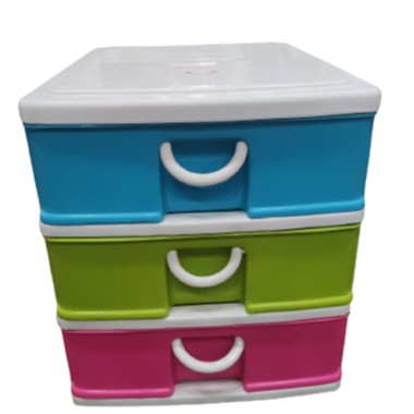 ลิ้นชักเก็บเอกสาร กล่องลิ้นชักพลาสติก 3 ชั้น,4 ชั้น,5 ชั้น A4 สีสด (40147) - รูปที่ 4