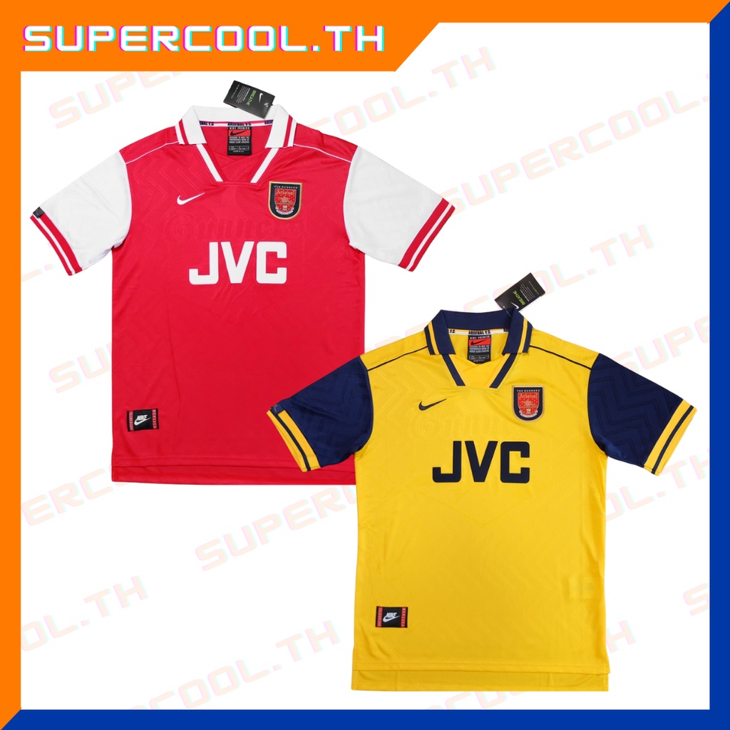 Arsenal 1996/97 Vintage Jersey เสื้ออาร์เซนอลย้อนยุค เสื้อบอลอาร์เซนอล JVC เสื้ออาร์เซนอล