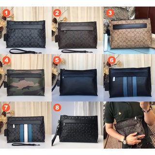 Coach 29508 29127 28614 31514 38588 32162 Carryall Pouch Women Men Clutch Wristlet กระเป๋าถือ