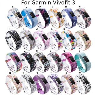 นาฬิกาข้อมือสายนาฬิกาข้อมือซิลิโคนสําหรับ Garmin Vivofit 3