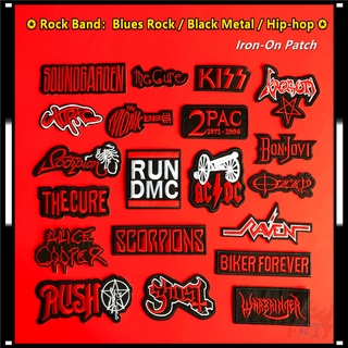 ♚ Rock Band：Blues Rock / Black Metal /  Hip Pop - Series 05 Iron-On Patch ♚ 1Pc Rock N Roll DIY Sew on Iron on Badges Patches