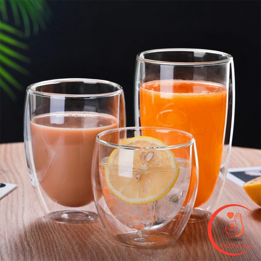 แก้วกาแฟ ญี่ปุ่น สไตล์ Double-layer glass