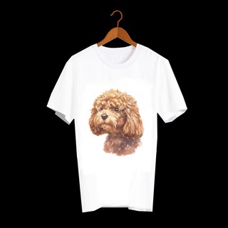 เสื้อลายหมา DPD003 poodle เสื้อยืด เสื้อยืดลายหมา เสื้อยืดสกรีนลายหมา