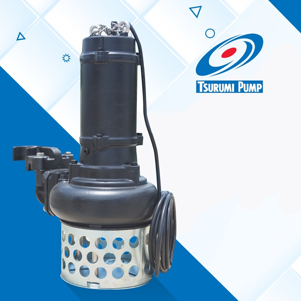 เครื่องเติมอากาศ สำหรับบ่อบำบัดน้ำเสีย TSURUMI รุ่น 37-BER5 / TOS37-BER5 มอเตอร์ 5HP ความลึก 0.5-5M 