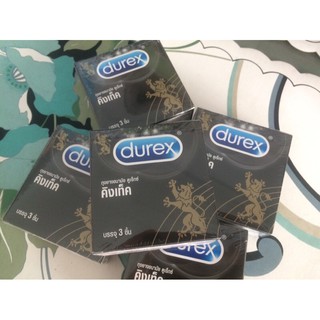 ถุงยางดูเรกซ์ Durex 49 คิงเท็ค 1 กล่อง บรรจุ 3 ชิ้น exp 08/2021