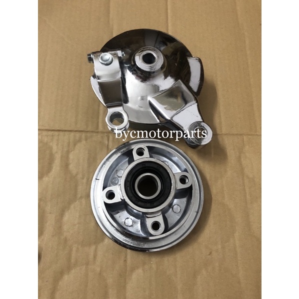HONDA C70/GBO/EX5 HP REAR SPROCKET HUB+BRAKE HUB CHROME SET